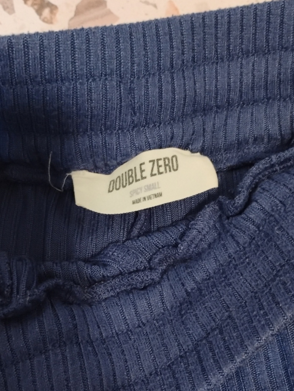 Double Zero Ribbed Short Pajama Set - Picture 5 of 6